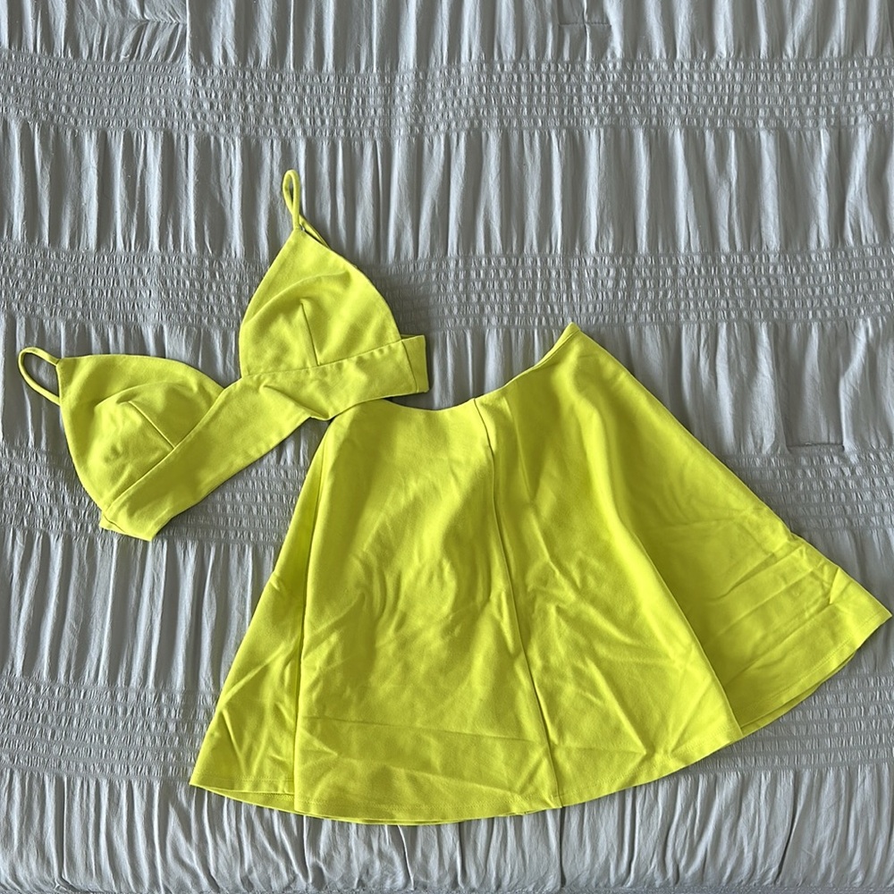 Lovers + Friends Lime Skirt Set - Picture 3 of 3